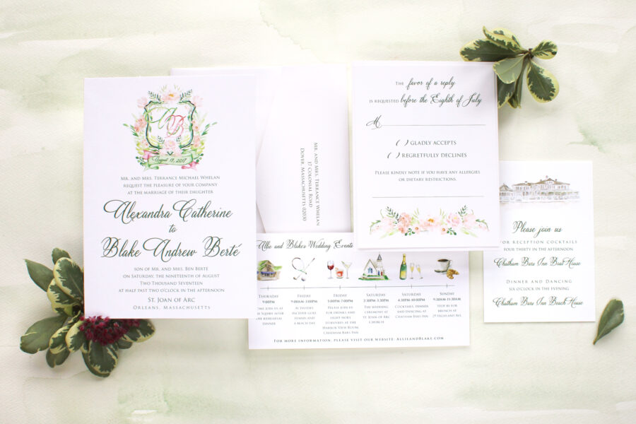 watercolor-wedding-crest-stationery