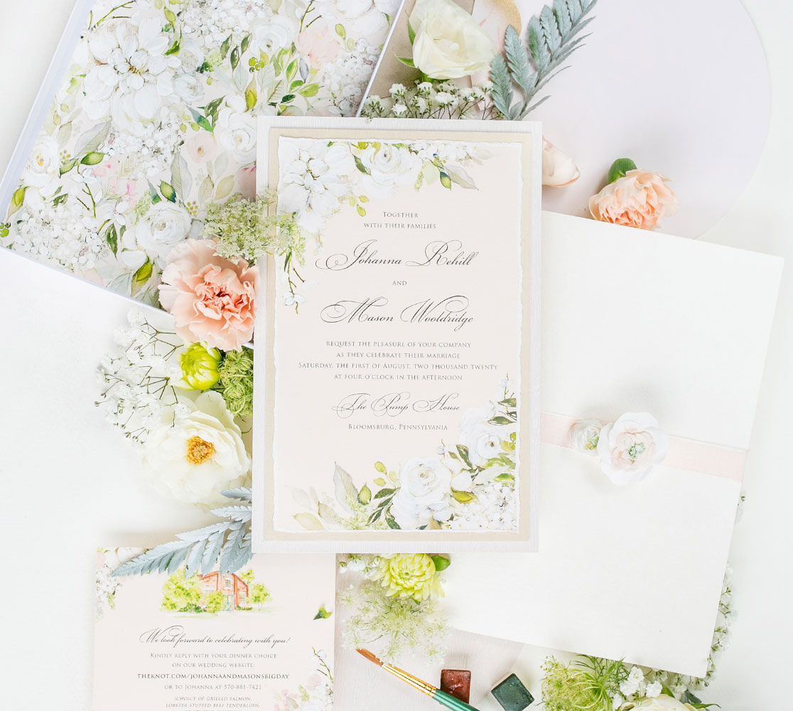 Romantic Floral Wedding Stationery