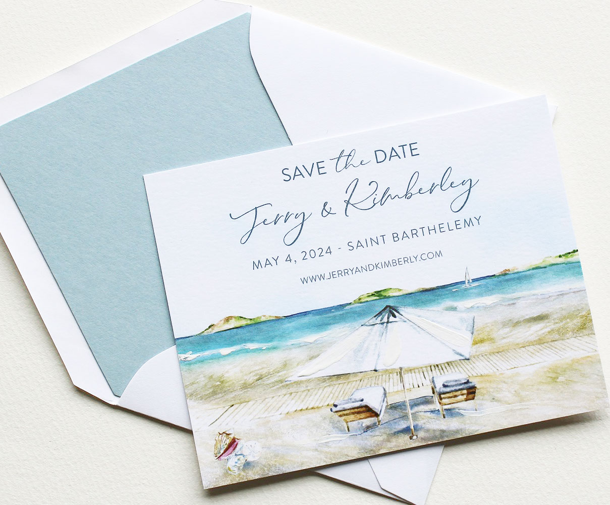 St Barth Wedding Save the Date