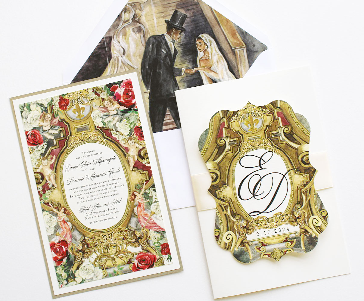 gold-frame-wedding-invitations
