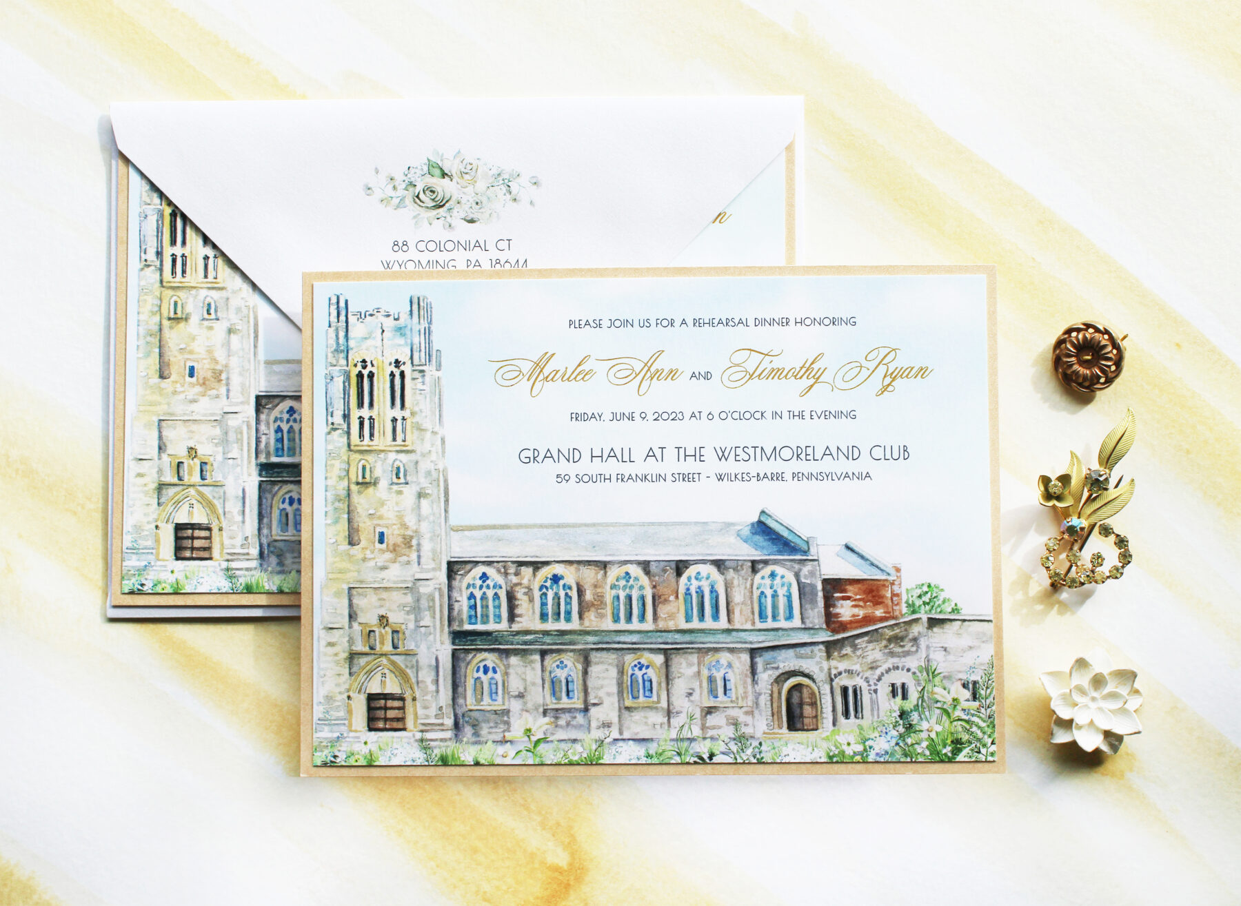 New Orleans Destination Wedding Invitations - Momental Designs