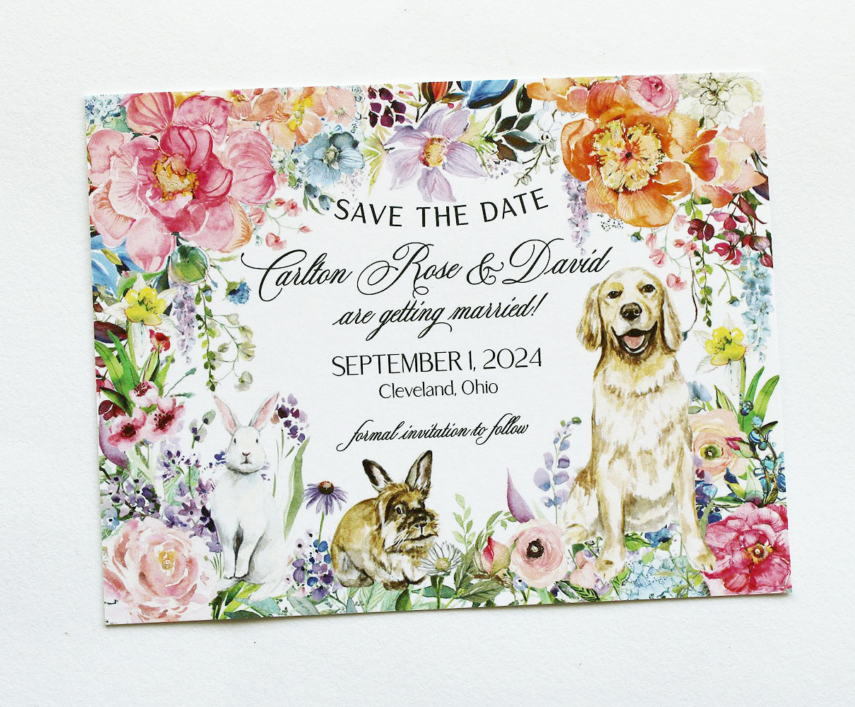 Personalized Pet Save the Date