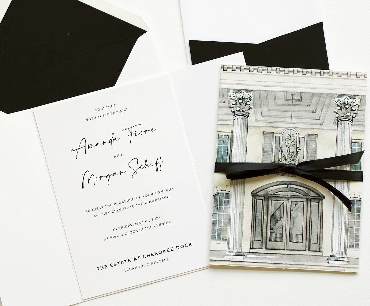 custom-venue-door-illustration-wedding-invitation