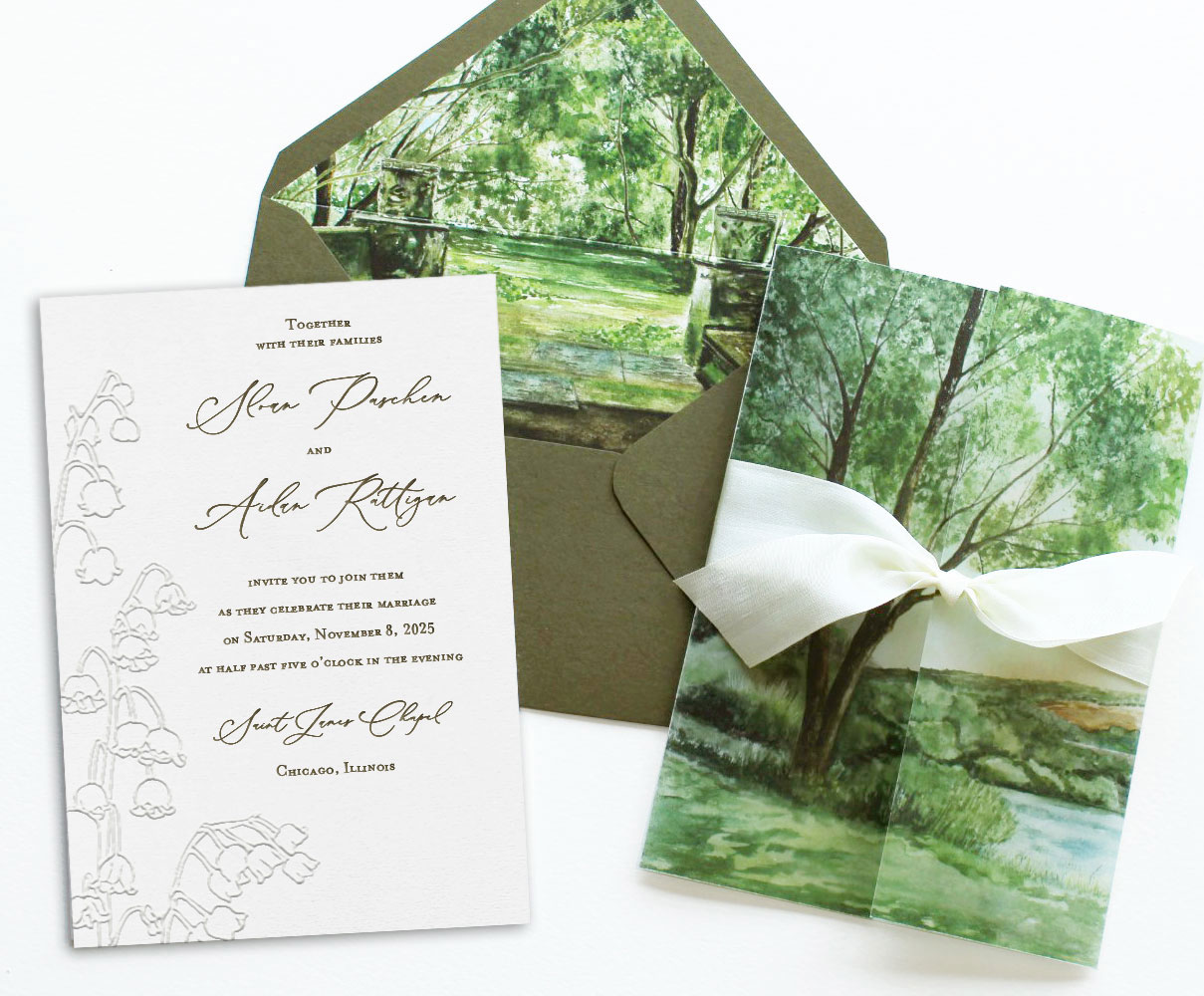 lily-of-the-valley-embossed-wedding-invitation