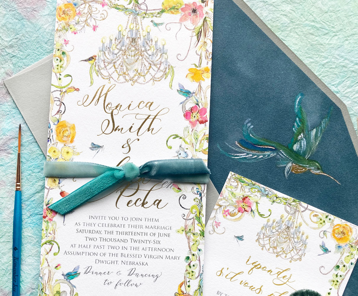 hummingbird-wedding-invitation