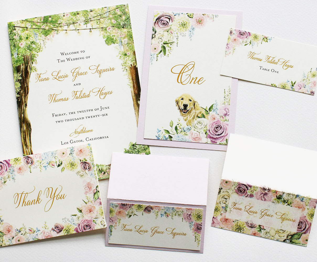 Ethereal Nestldown Forest Wedding Invitations