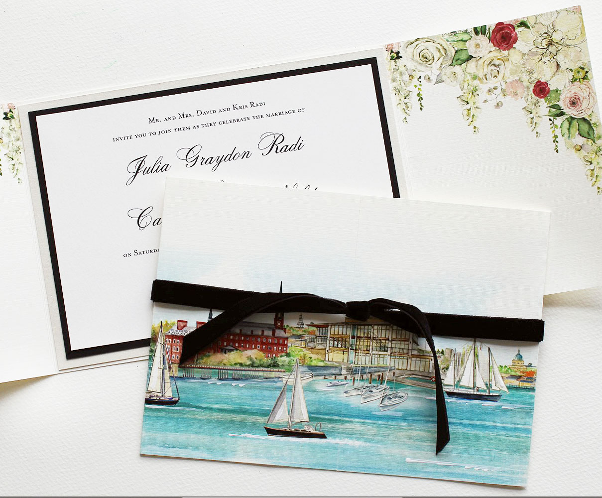 Annapolis Yacht Club Wedding Invitation
