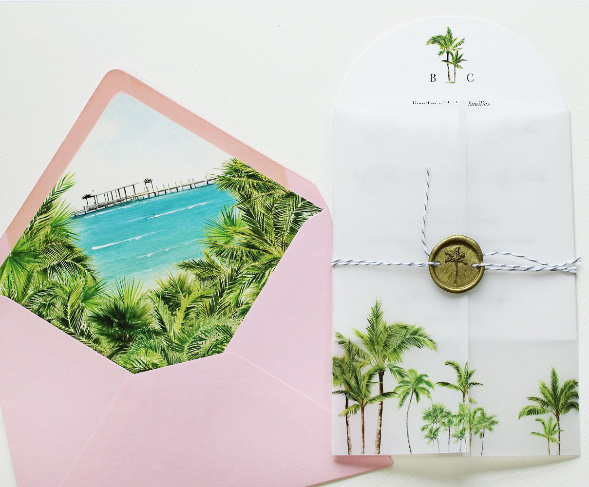 Islamorada Florida Ocean Wedding Invitation