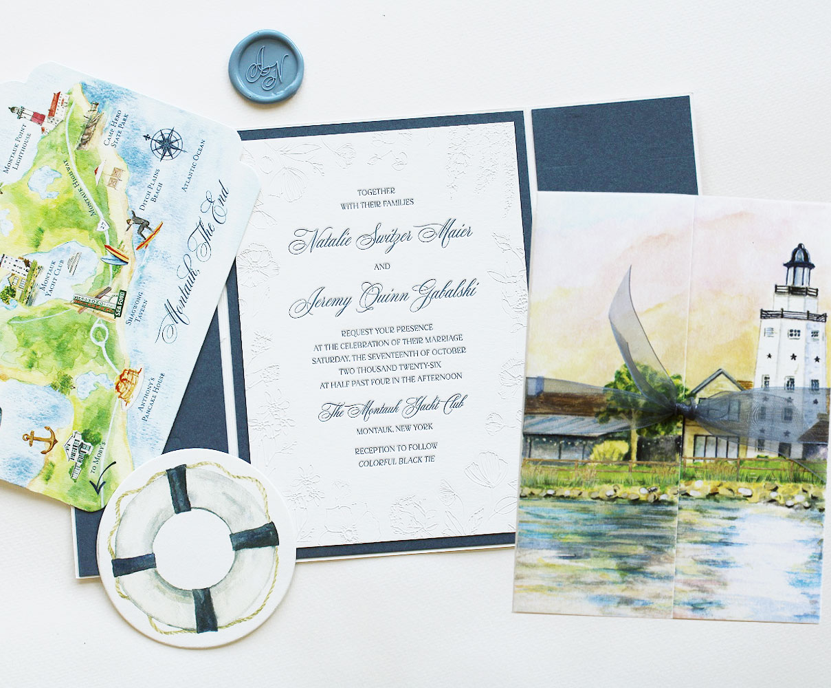 montauk-lighthouse-embossed-wedding-invitations