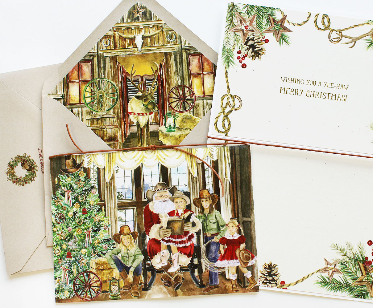 western-theme-christmas-cards